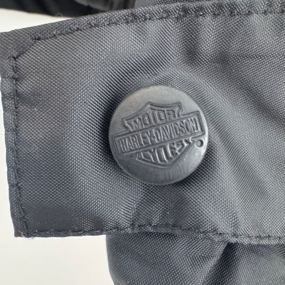 HARLEY DAVIDSON Men's Windbreaker/Waterproof Liner Motorcycle Jacket Black Sz S - Picture 9 of 13